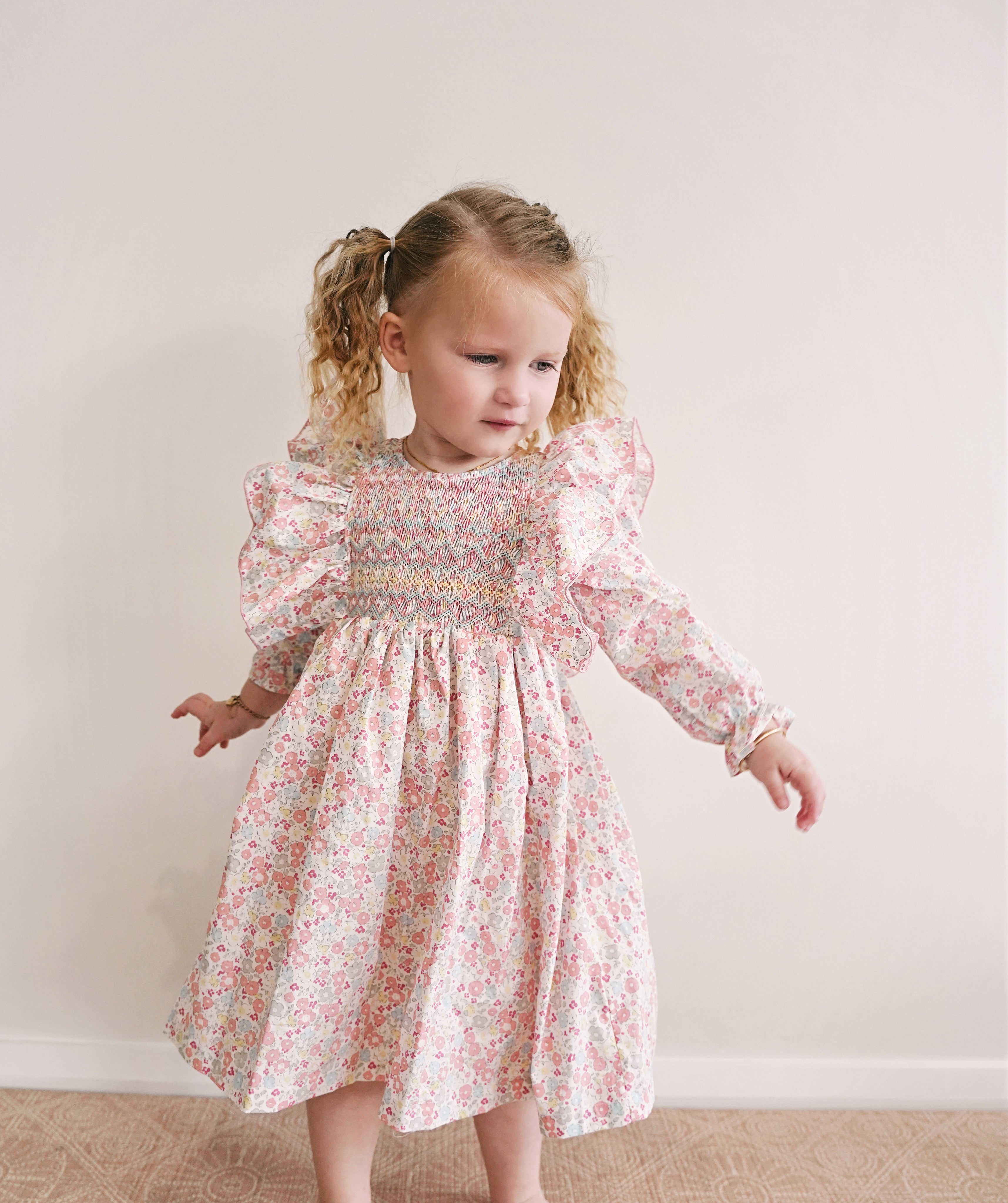 Pink Garden Dress ( long sleeved )