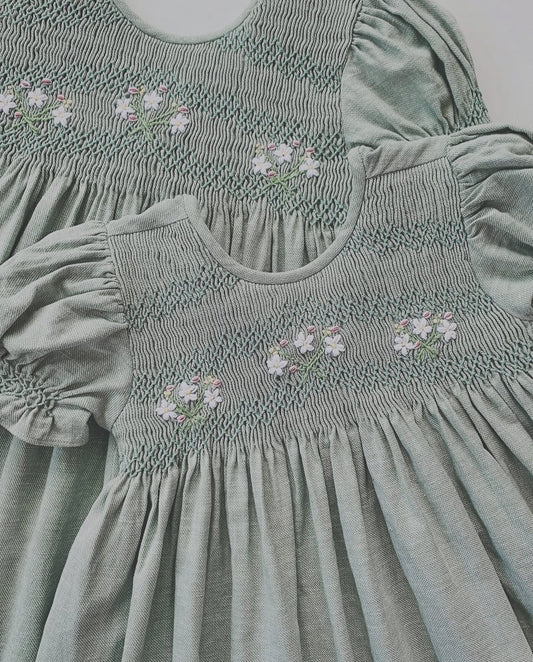 Jardin Grey Dress (short-sleeves)