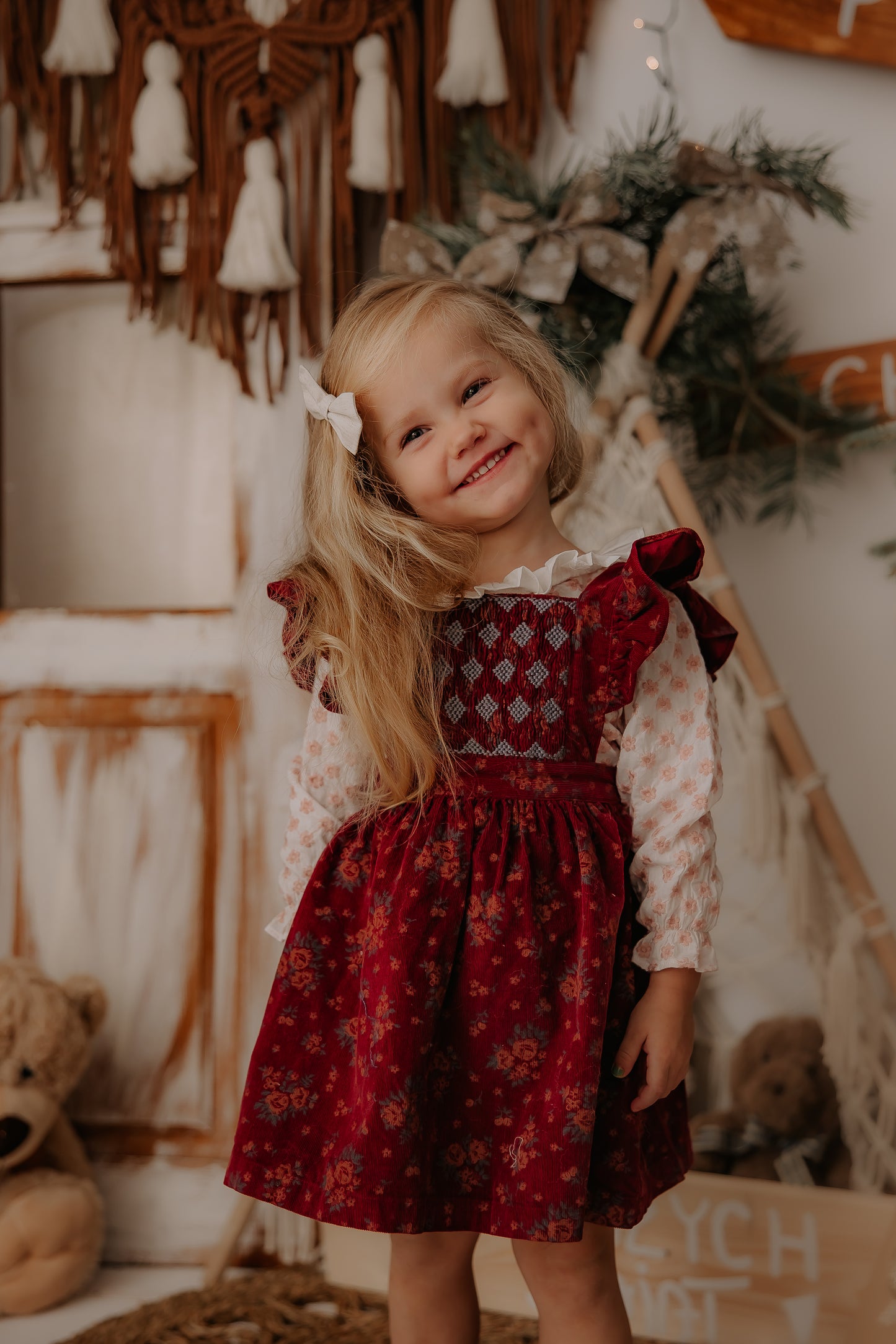 Merlot Pinafore Skirt