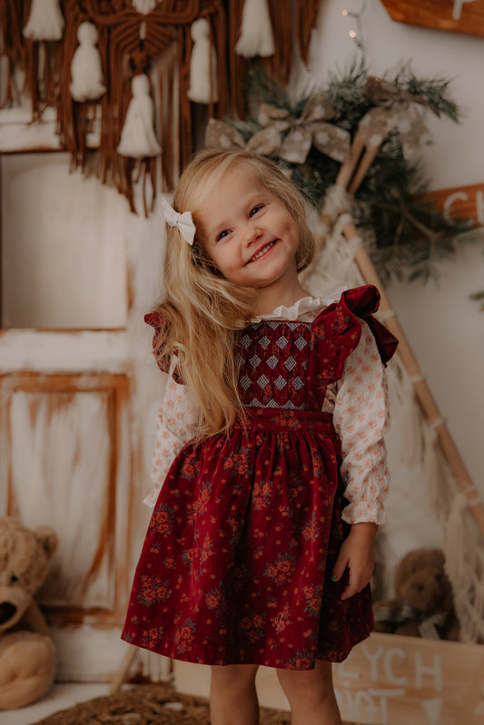 Merlot Pinafore Skirt