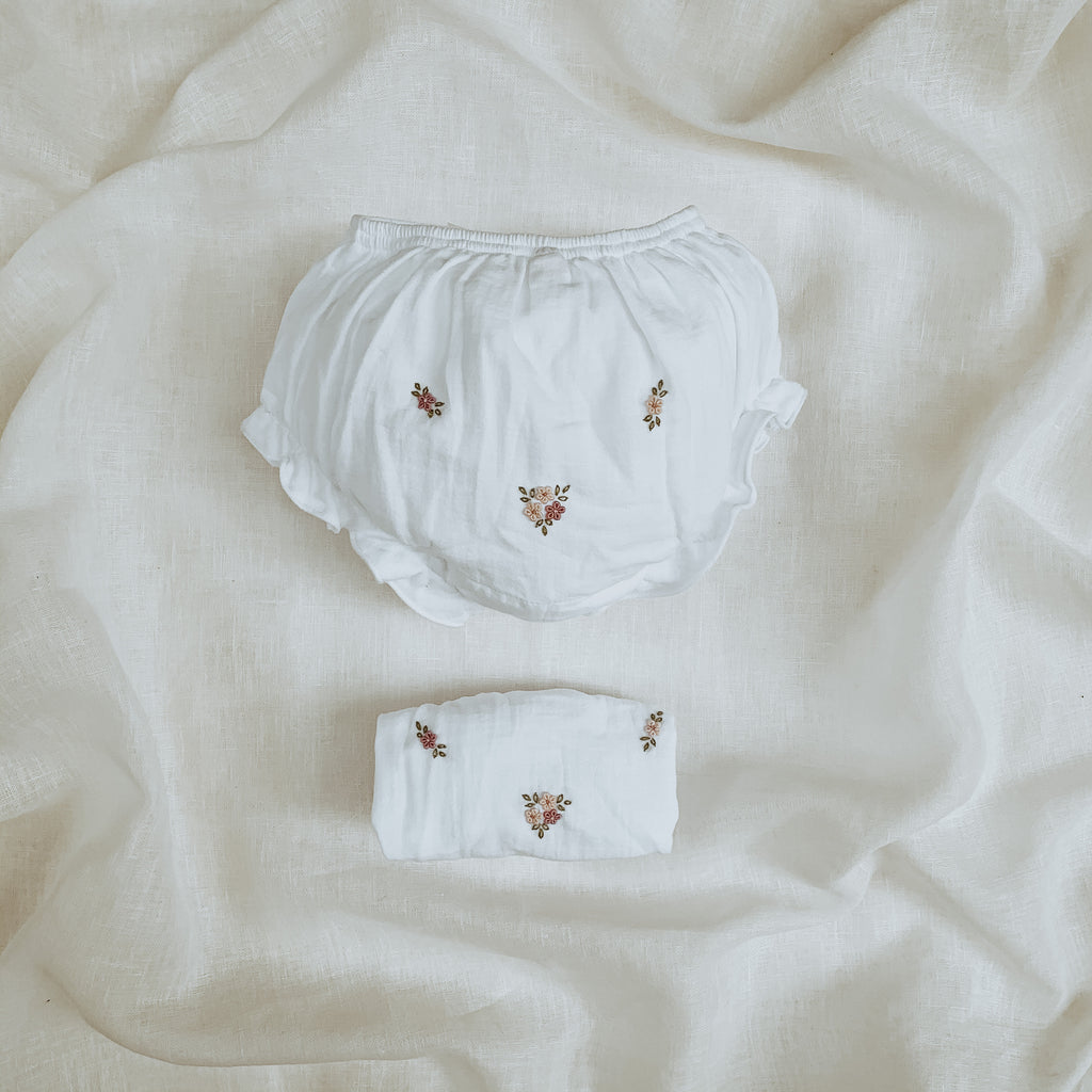 Mia White Bloomers