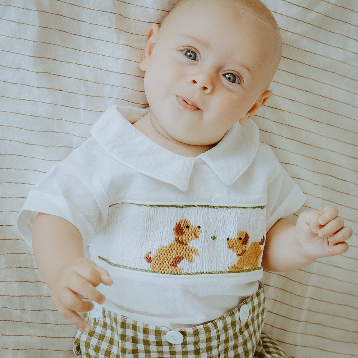 Green Puppy Romper